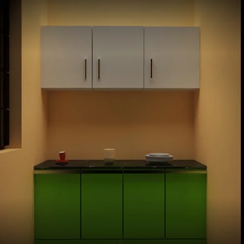 Modern PVC Modular Kitchen Cupboards