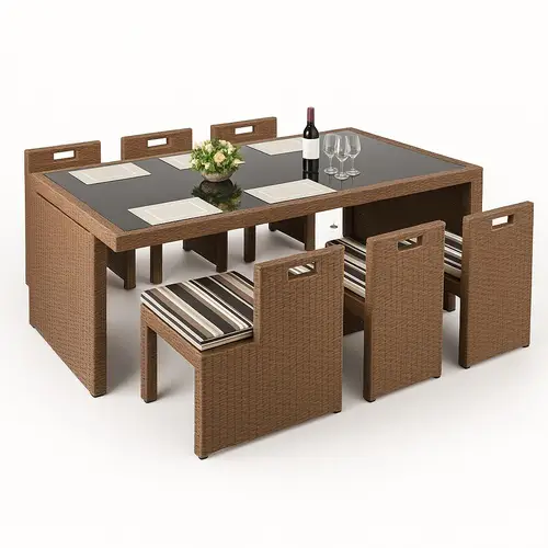 Modern Rattan Garden Furniture Set