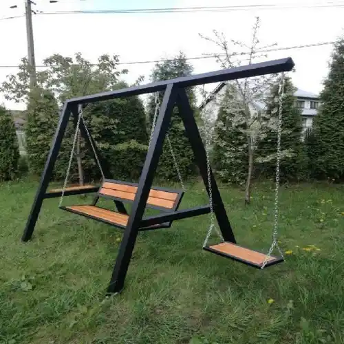 Modern Steel Seating Swing