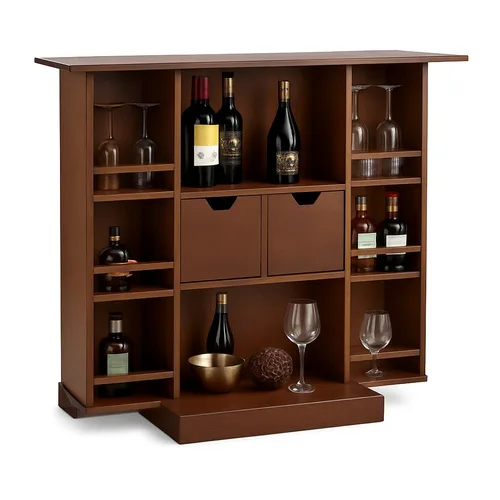 Modular Brown Wooden Bar Furniture