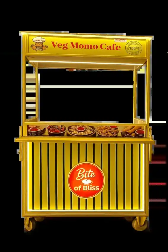 Vercel Momos Food Cart 4 Wheels - Image 1