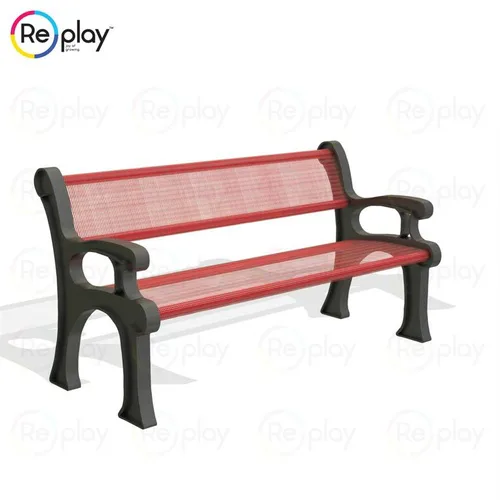 MS Strips Garden Bench with Arms