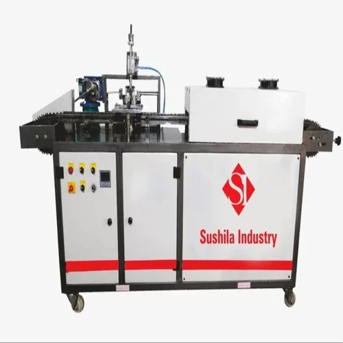 Online Round Bottle Printer with Dryer, Semi Automatic