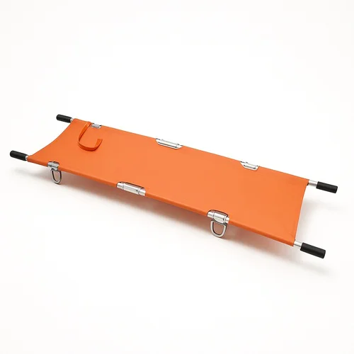 Orange 5-Foot Folding Stretcher