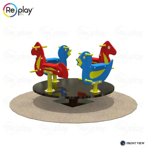 Outdoor Animal Merry Go Round