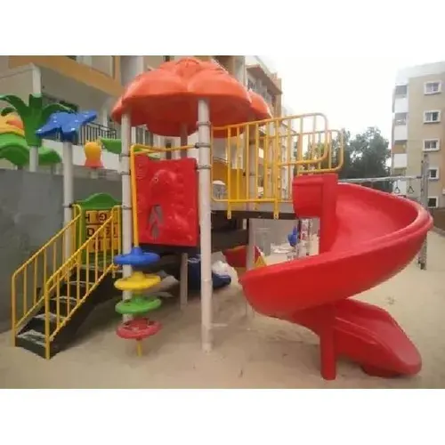 Outdoor Plastic Multiplay Station Equipment Slide