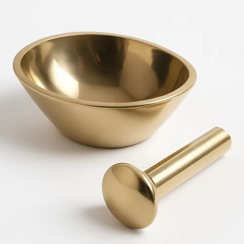 Oval Brass Mortar, Home Use