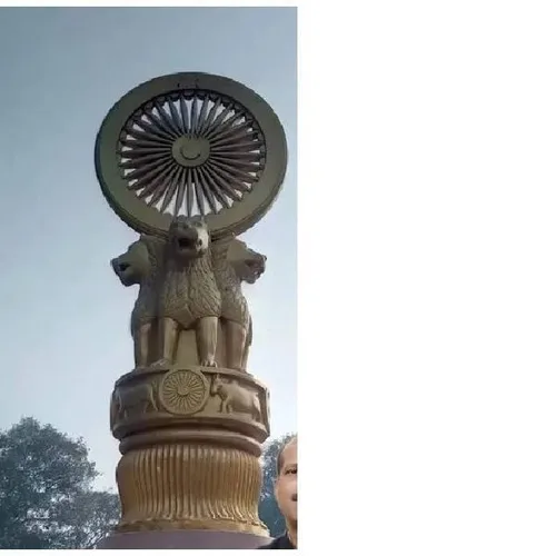 Pink Sandstone Ashok Statues