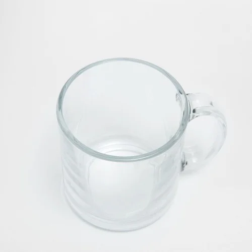 Plain Transparent Glass Mug