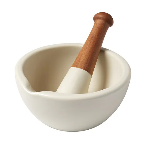 Plastic Pestle and Mortar Set, Dia 5"