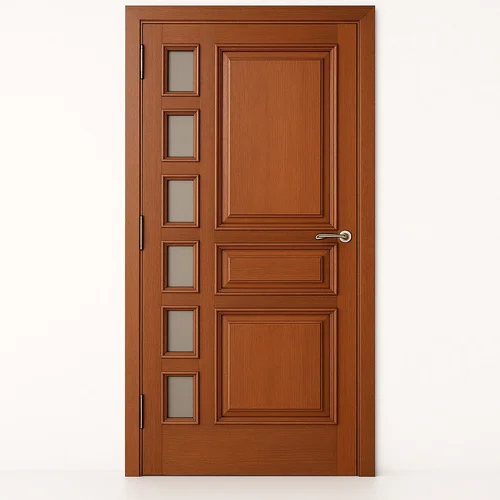 Polished Brown Wooden Square Door