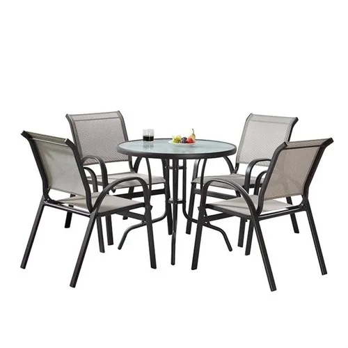 Polished SS Table Chair Set for Restaurants