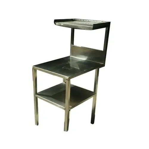 Polished Stainless Steel Hotel Table