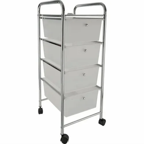 Polished Steel Storage Cart