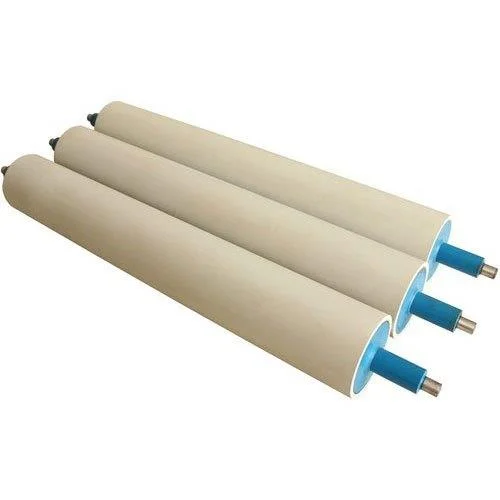 Polished White Ebonite Cylindrical Roller