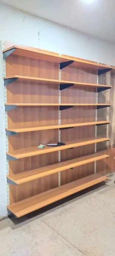 Polished Wood Wall Shelves