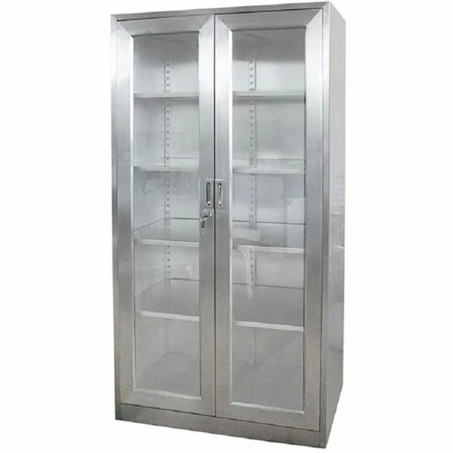 Polished Wooden Medical Cabinet