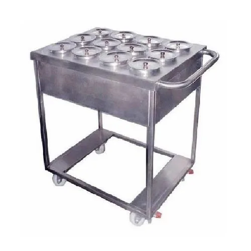 Powder Coated SS Spice Trolley