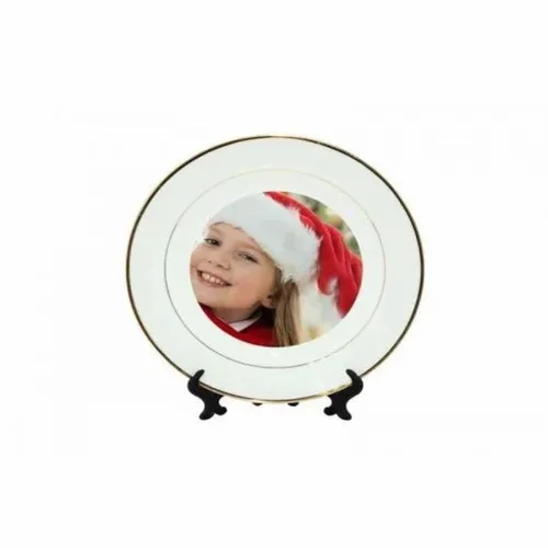 Printed Round Ceramic Plates