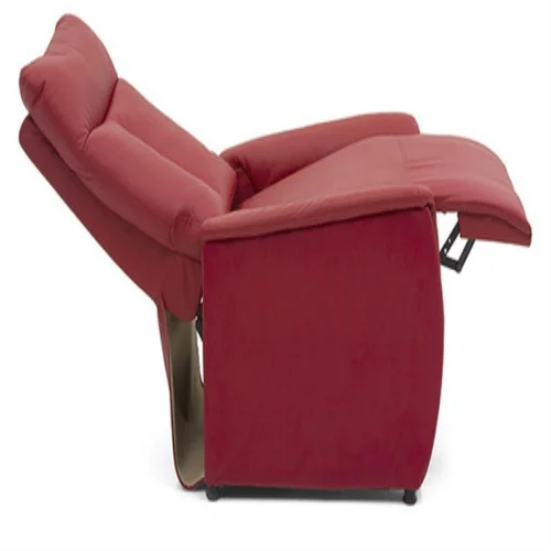 Red Leatherette Dialysis Recliner
