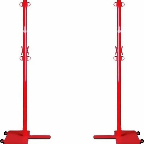 Red Mild Steel Badminton Pole Outdoor