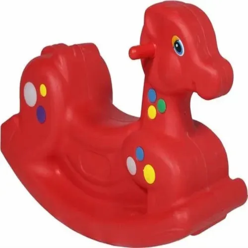 Red Plastic Horse Rocker Equipment