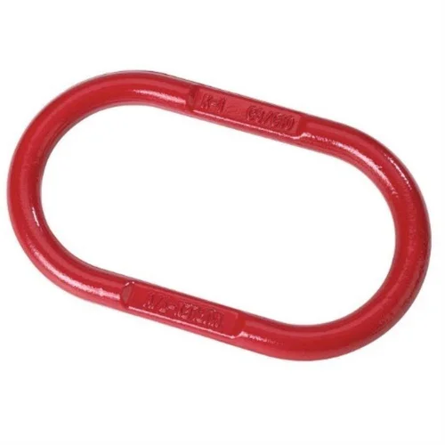 Red Stainless Steel Oblong Master Link