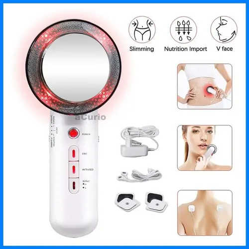 Red Ultrasonic Cavitation Body Massager, Continuous Operation