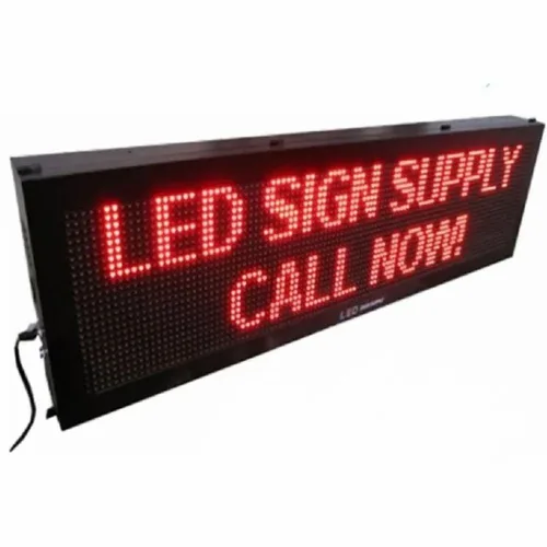 Red Wall Mount LED Advertisement Board