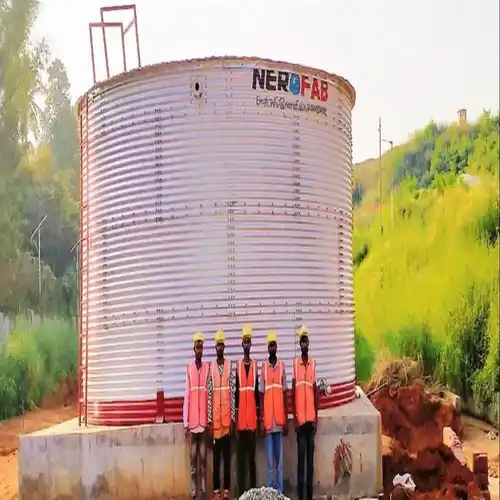 Round Corrugated Water Storage Tank