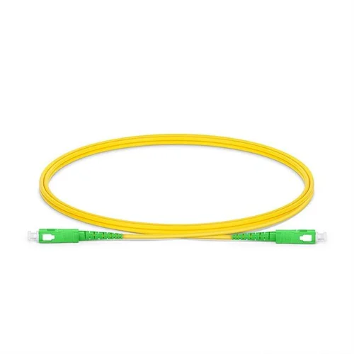 SC APC to SC APC OS2 Simplex LSZH Fiber Patch Cable