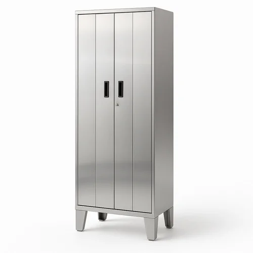 Silver SS 316 Medical Storage Cabinet