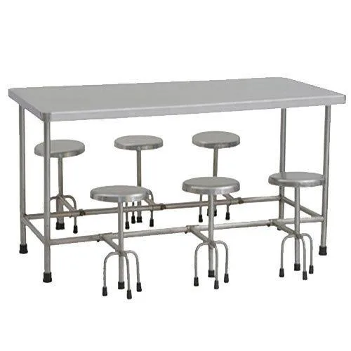 Silver SS 6 Seater Dining Table