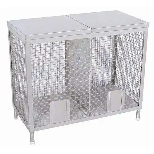 Silver Stainless Steel Kitchen Vegetable Bin