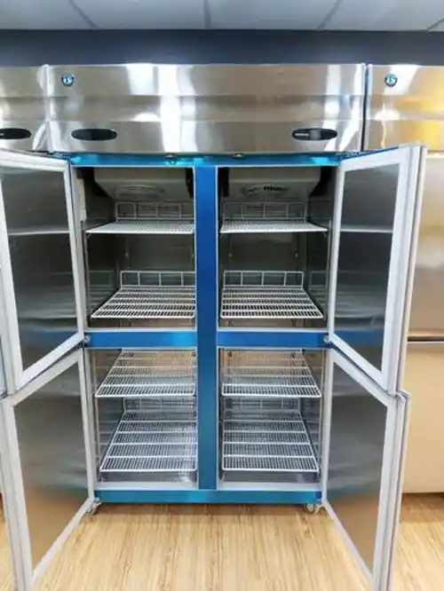 Silver Vertical Refrigerator HRW-127, Double Door