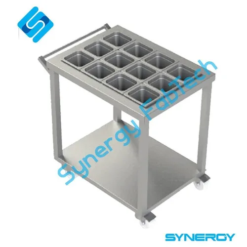 Single Shelf Stainless Steel Trolley