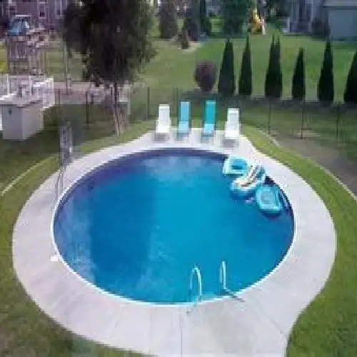 Sky Blue FRP Round Resort Pool, 4 Ft
