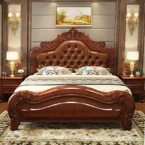 Solid Double Bed