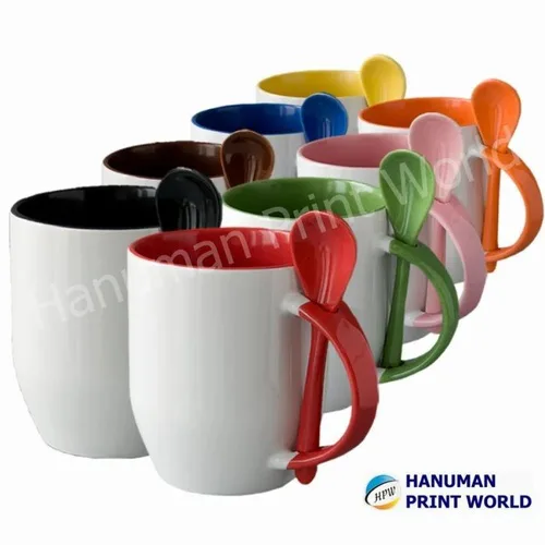 Spoon Ceramic Mug, 400 ml
