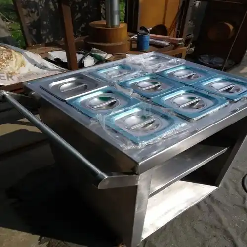 Stainless Steel 1 Shelf Masala Cart