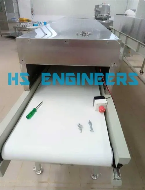 Stainless Steel Belt Cooling Conveyor, 1-50 Kg/Feet Capacity