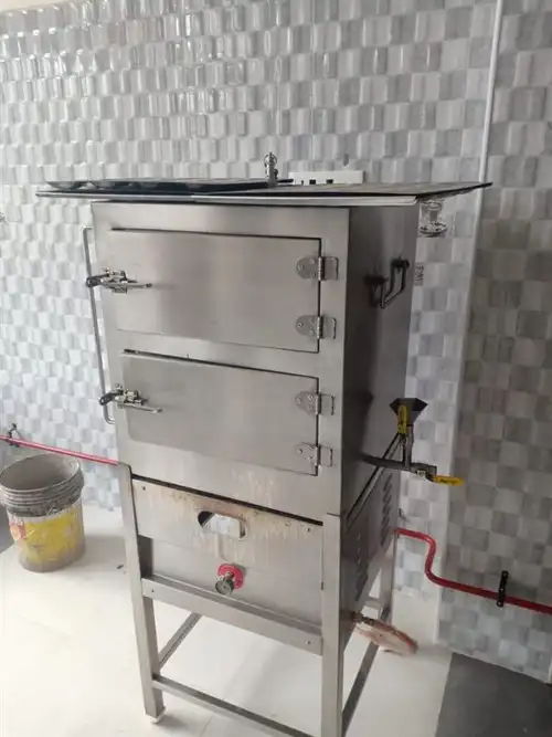 Stainless Steel Commercial Idli Box, Electric, Semi-Automatic