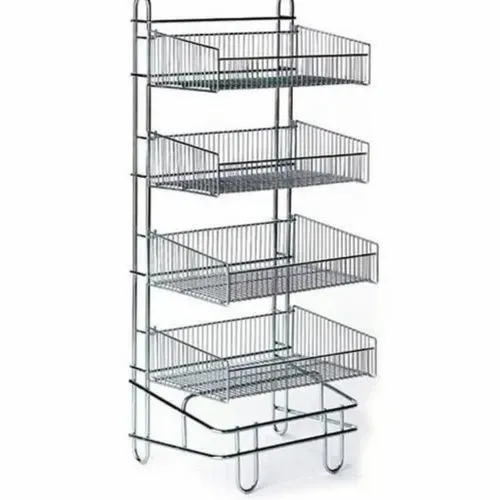 Stainless Steel End Unit Display Rack