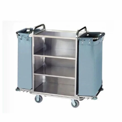 Stainless Steel Industrial Housekeeping Trolley