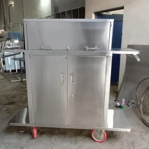 Stainless Steel Maid Trolley with Security Hood for Hotels