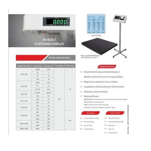 Stainless Steel Platform Scale