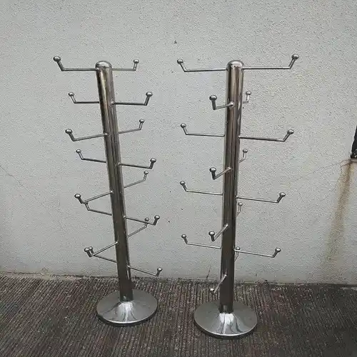 Stainless Steel Shop Helmet Stand
