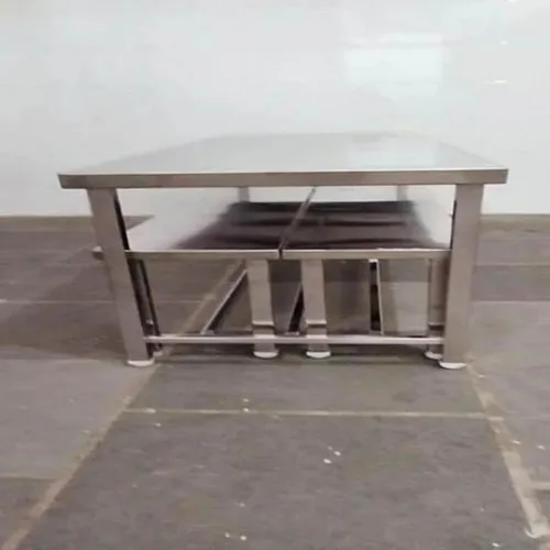 Steel Dining Table, 8 Seater