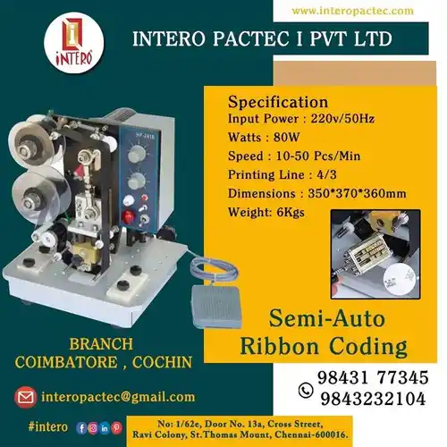 Steel Hot Foil Batch Code Printer