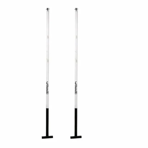 Steel White Portable Badminton Pole
